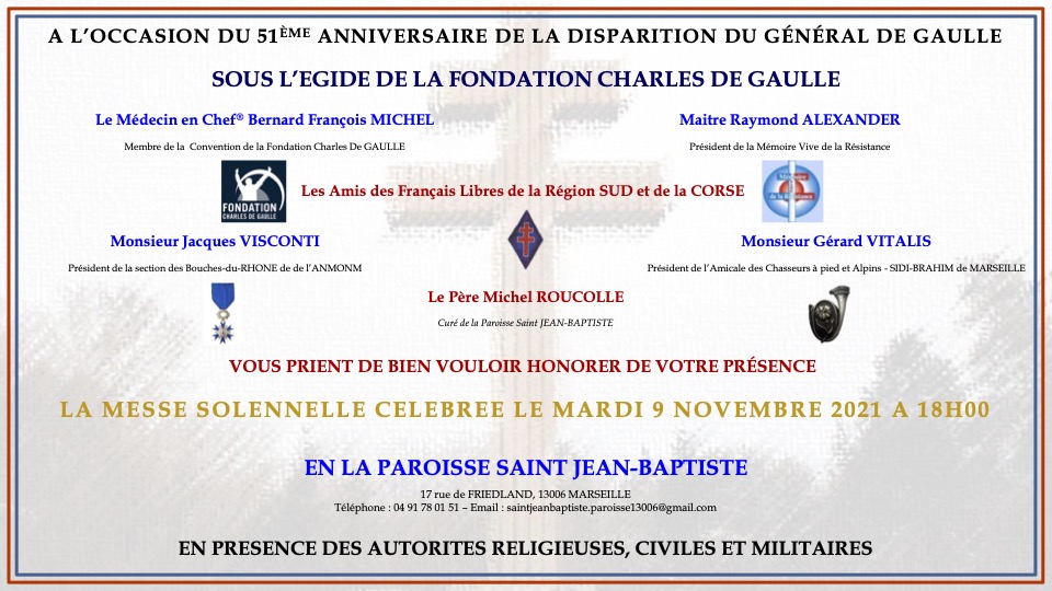 MESSE DE GAULLE 2021